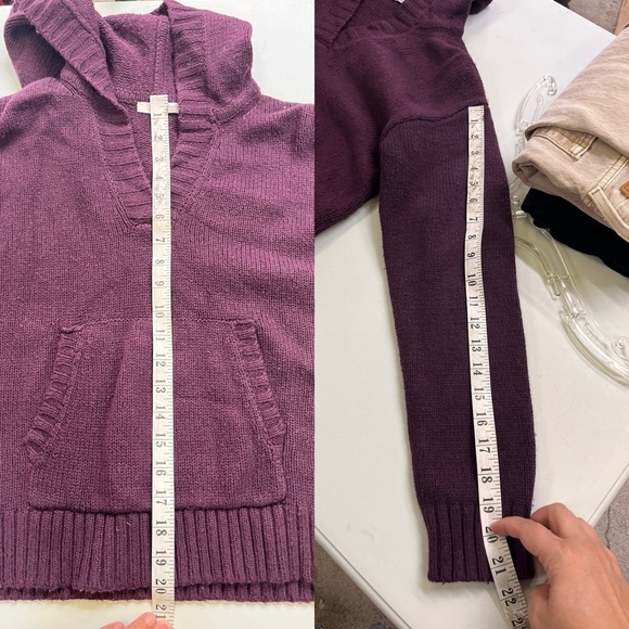 Splendid Ford Hoodie Sweater - Purple Wool Blend - Picture 7 of 12